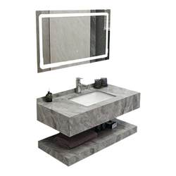 Glossy slate washbasin bathroom cabinet combination bathroom washbasin modern simple washbasin cabinet bathroom set