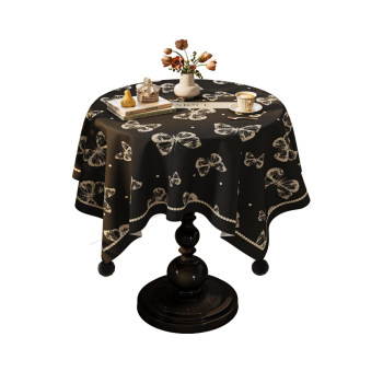 French atmosphere tablecloth light luxury high-end fabric cover scarf small round table coffee table bedside table dustproof cover cloth French atmosphere tablecloth light luxury high-end fabric cover scarf small round table coffee table bedside table dustproof cover cloth