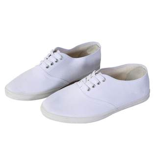 White net shoes, canvas shoes, white sneakers with laces, small white shoes