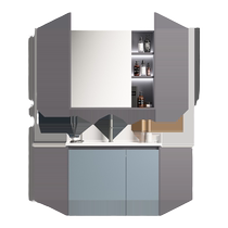 HOROW 1211 series smart mirror cabinet bathroom cabinet multi-layer solid wood board (excluding installation)