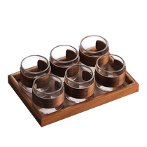 Стеклянный чайный сервиз Qianhetang бытовой анти-обжигающий и термостойкий чайная чашка для питья чайная чашка кунг-фу чайная чашка небольшой набор чайных чашек
