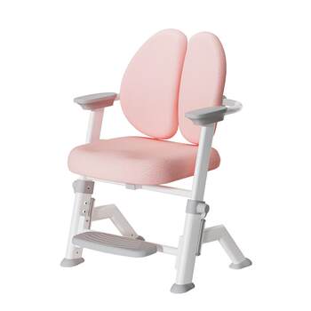 Black and white y1 children's learning chair is stable and does not slide