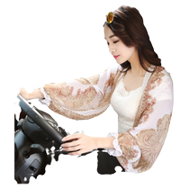 Sunscreen Shawl Womens Thin Cycling Long Sleeve Anti-UV Driving Equipment Integrated Veil Neck Guard Sunscreen Clothing Summer