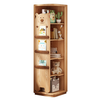 Youlexing corner solid wood children's bookshelf