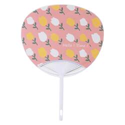 Senyu Ye 2-Pack Original Plastic Cartoon Fans, Small Round Fans for Summer, Creative Daily Use, Durable Hand-Cranked Fans for Children