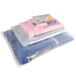 Transparent frosted clothing zipper bags books novels clothes shoes packaging storage ziplock bags 10 pieces