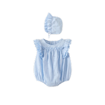 Baby clothes summer thin newborn baby girl jumpsuit full moon princess summer robe summer dress bag fart clothing