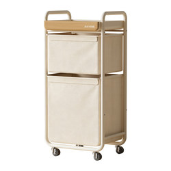 Bathroom Storage Rack with Multiple Layers, Laundry Basket, Stylish and Luxurious Bathroom Gadgets