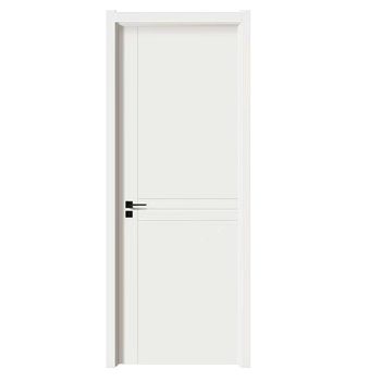 Ecological carbon crystal paint-free magnetic silent composite solid wood door