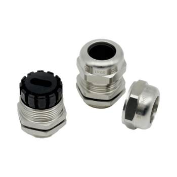 Stainless steel flat hole cable lock head tropical joint
