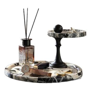 Artistic double-layer storage rack aromatherapy tray