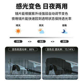 西骑者变色骑行眼镜日夜两用自行车防雾风镜公路山地车挡风护目镜