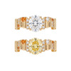 Leidy rainbow note scale design oval dove egg | s925 silver plated real gold fashion women's ring