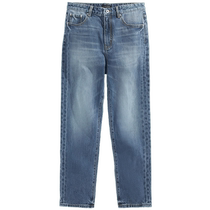 PEACEBIRD Mens Jeans 24 Autumn New Loose Straight Fashion Brand Two-Color Washed Light Color Cotton Jeans