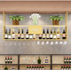 바 와인 캐비닛 단철 교수형 와인 랙 거꾸로 걸이 벽 캐비닛 레스토랑 산업 스타일 홈 바 호텔 잔