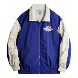 Madden Workwear American Retro Patchwork Color-Block Racing Jacket Nylon Embroidery Wear-Resistant Motorcycle Casual Jacket for Men Spring