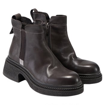Fed temperament short boots winter new women's boots increased chelsea boots thick heel chimney boots women s1114-zca256