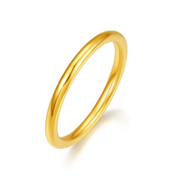 Thousand-year gold ring women's pure gold 999 ring ring men's and women's 3d hard gold three lives three worlds couple ring new style