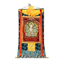 Tibetan village home decoration pendants mineral pigments Thangka paintings living room entrance Tibetan style hanging murals