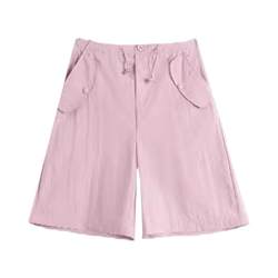 Cargo shorts women's summer thin plus size women's casual wide-leg five-point pants 200 pounds quick-drying fat mm pants sports