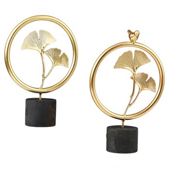 Ginkgo leaf ornaments fashionable simple desktop decorations