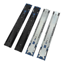 Japans LAMP drawer three-section rail damping buffer rail slide rail side-mounted guide rail silent 4670