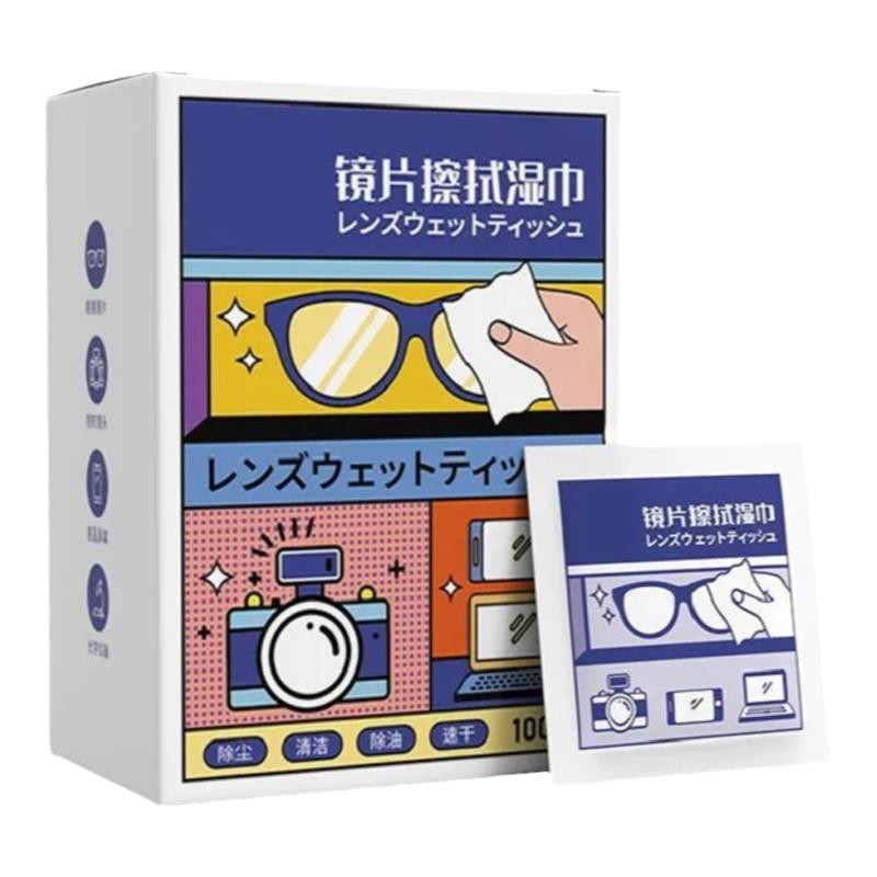 Glasses wipes Mobile phone screen anti-fog wiping mirror wipes