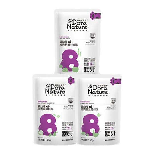 Special complementary food for babies with teeth 8-11, baby label, no additives