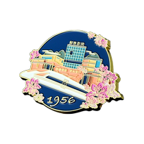 Customized metal badges school badges badges corporate anniversary event commemorative gold and silver badges customized cultural and creative gifts