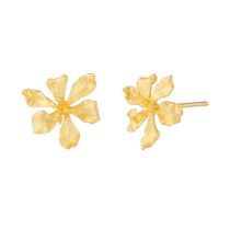 (Self-operated) VITARING Iris Earrings Female Niche Designer S925 Silver Literary Simple Light Luxury Earrings