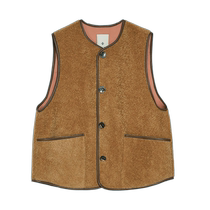 EINs retro literary and artistic casual temperament is casual and fashionable woolen mid-length vest vest 23 new autumn styles