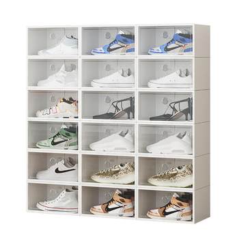 20-pack shoe box transparent thickened internet celebrity shoe cabinet