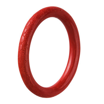 Pretty spliced red coral bracelet with pure natural colored treasures