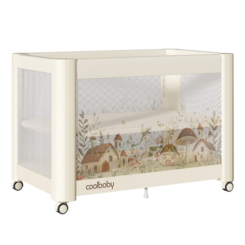 Coolbaby crib mushroom house