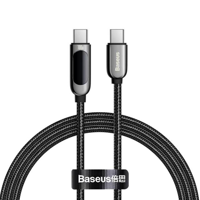 Beisi dual Typec charging cable 100W digital display power Beisi dual Typec charging cable 100W digital display power