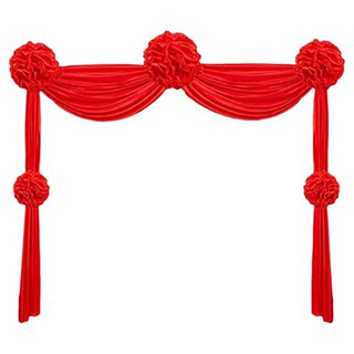 Big red flower ball wedding unit door decoration