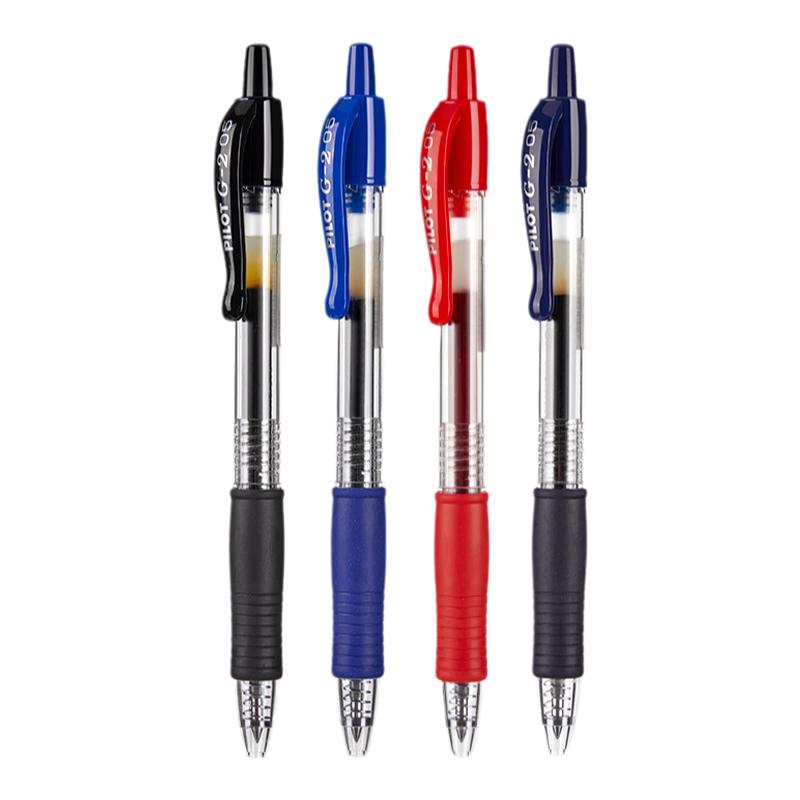 Japanese PILOT G2 gel pen press