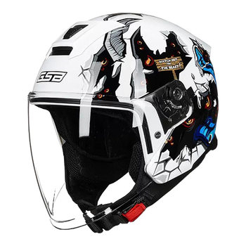 Gsb half helmet motorcycle electric vehicle explosion-proof lens helmet