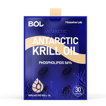 BOL ນໍາເຂົ້ານ້ໍາປາ Antarctic krill ບໍລິສຸດ 30 ແຄບຊູນ 61% phospholipid ນ້ໍາປາທະເລເລິກຍົກລະດັບ omega3 astaxanthin