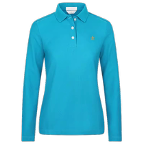 MUNSINGWEAR Polo de golf à manches longues pour femmes mode dautomne doux pour la peau revers doux