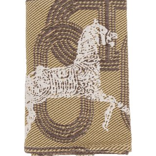 Asight绿色小马枕巾纯棉一对装复古全棉纱布枕头巾防头油吸汗透气