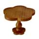 Ins retro flower log high-leg dining plate