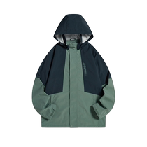 Xtep sports windbreaker mens summer new hooded jacket contrasting color coat trendy comfortable top for men