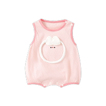 Baby clothes summer thin ones newborn girls one-piece clothes one-piece clothes for full moon and 100 days summer clothes fart clothes