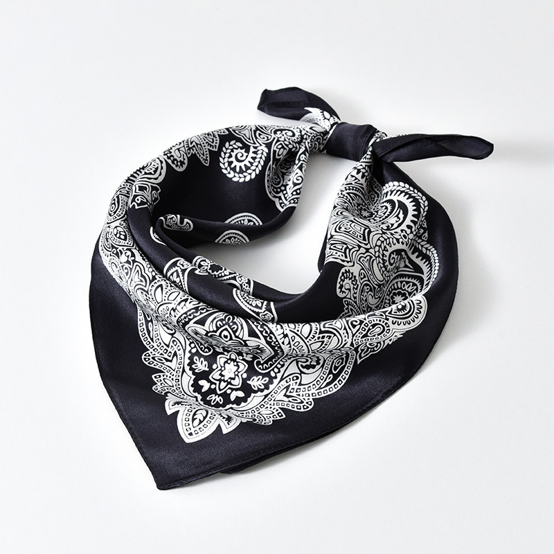 Spring Style Fashionable Silk Scarf for Women, Mulberry Silk Scarf, Versatile Neck Scarf, Hip-Hop Headscarf, Scarf for Men
