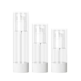 Cosmetics dispensing bottle travel set