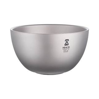 Kaisi titanium era pure titanium bowl double-layer household titanium tableware rice bowl soup bowl noodle bowl healthy titanium metal anti-scalding heat insulation