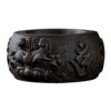 Natural Vietnam Nha Trang submerged agarwood carved ring