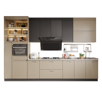 Oppein integrated cabinet customization home open kitchen stove integrated cabinet quartz stone countertop customization prepayment