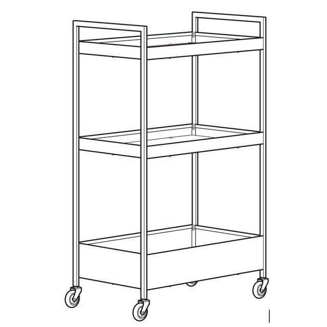 Kitchen cart storage rack white IKEA ikea
